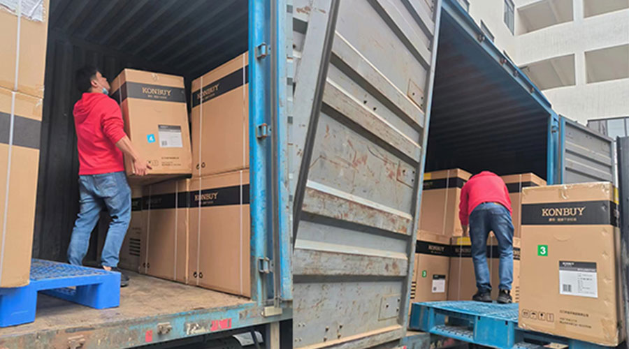 整裝待發(fā)！客戶50臺衣物烘干機(jī)裝柜完畢