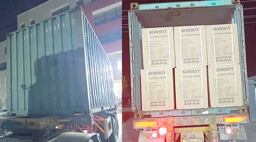 國內(nèi)外市場“兩開花”！康標(biāo)滾筒干衣機出貨到國外