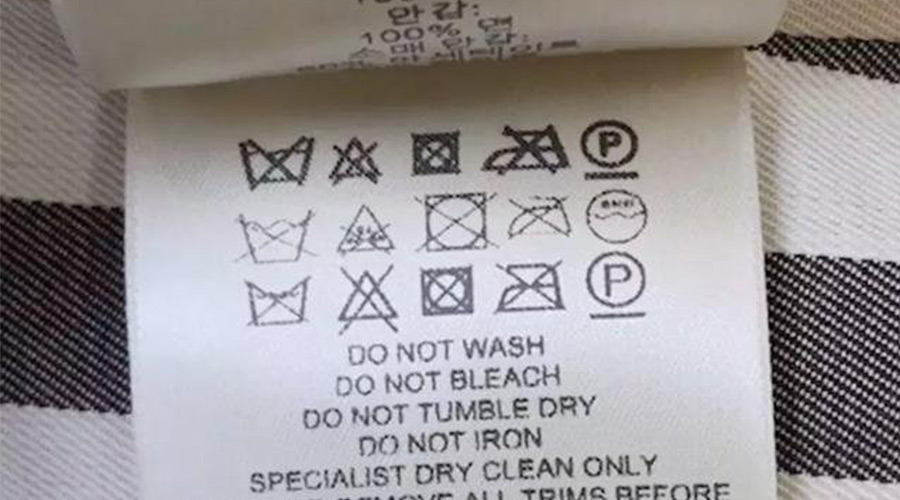 警惕！衣褲標簽上有這個標志  不可用家用干衣機烘