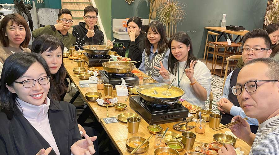 寒冬暖心！金環(huán)電器銷售部組織火鍋團建沖刺2022