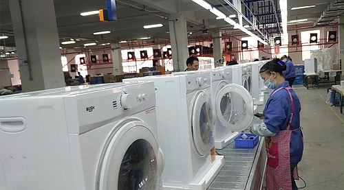 年底繁忙！金環(huán)電器全力保障英國(guó)Argos客戶(hù)滾筒干衣機(jī)生產(chǎn)